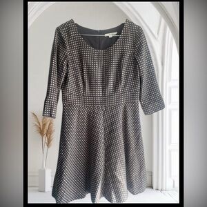 Boden wool fitted Checkered 12 NWOT Dress